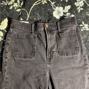 GAP High Rise Charcoal 70s Flare Women's Jeans